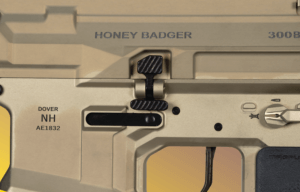 Q LLC ACCBBC Balanced Bolt Catch Oversized Black Fits AR-15 & Honeybadger Q LLC ACCBBC Balanced Bolt Catch Oversized Black Fits AR-15 & Honeybadger