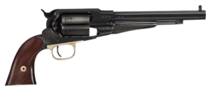 Cimarron PREACHER 1858 Preacher 45 Colt (LC) 44 Cal 6 Shot 8″ Blued Barrel/Blued Cylinder/Blued w/Gold Frame Walnut Grip