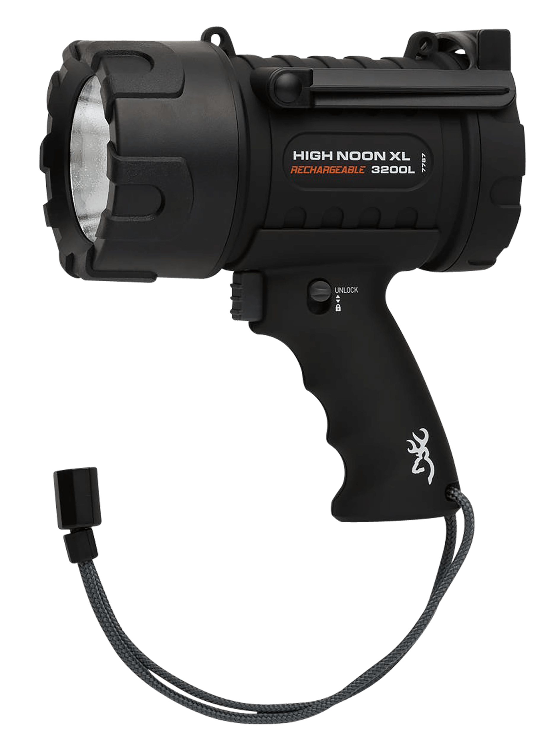 Browning 3717787 High Noon XL Spotlight Black | White 3200 Lumens Browning 3717787 High Noon XL Spotlight Black | White 3200 Lumens