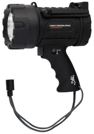 Browning 3717775 High Noon Pro USB Black 110-1400 Lumens White LED Polymer