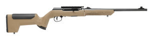 Savage Arms 47262 A22 Takedown 22 LR 10+1 18" Threaded Barrel  Blued Barrel/Rec  FDE Synthetic Stock with Mag Storage  Optics Mount with Low-Pro Sights