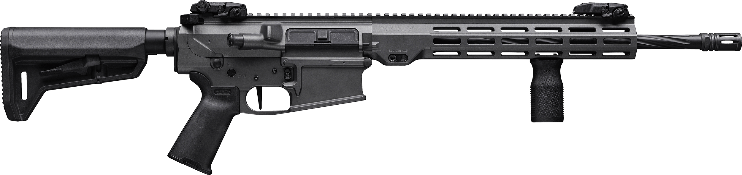 Maxim Defense MXM49682 MD10 L 308 Win 20+1 16″ Fluted Barrel  Sniper Gray Cerakote Finish  M-LOK Handguard  Black Magpul Furniture  SL-K Stock  MVG Grip  MBUS Sights  Blackout Defense Flat Trigger Maxim Defense MXM49682 MD10 L 308 Win 20+1 16″ Fluted Barrel  Sniper Gray Cerakote Finish  M-LOK Handguard  Black Magpul Furniture  SL-K Stock  MVG Grip  MBUS Sights  Blackout Defense Flat Trigger
