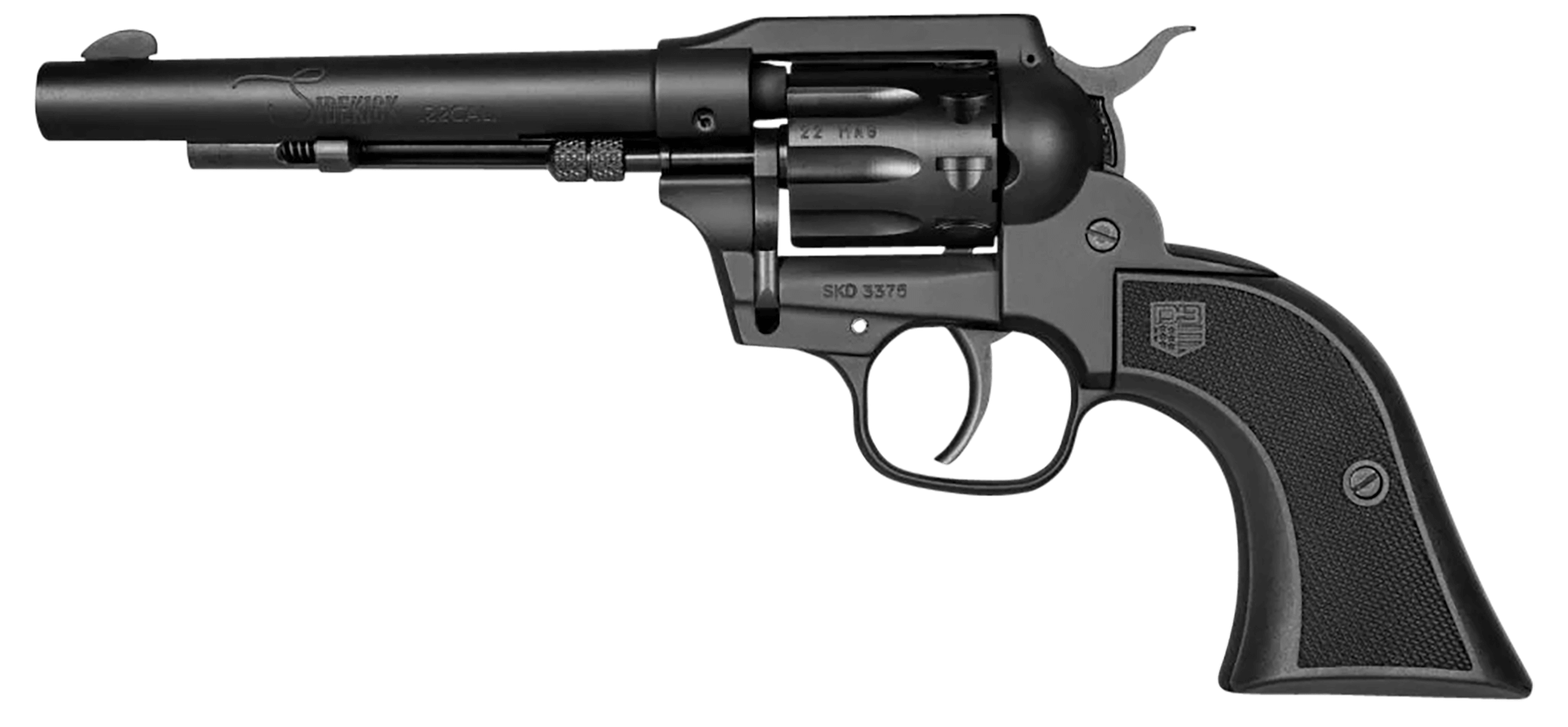Diamondback DB053CA001 Sidekick Convertible 22 LR/22 Mag 9 Shot 5.50″ Black Cerakote Steel Barrel & Cylinder Black Cerakote Zinc Alloy Frame Black Checkered GFN Grip Exposed Hammer Hammer Safety Diamondback DB053CA001 Sidekick Convertible 22 LR/22 Mag 9 Shot 5.50″ Black Cerakote Steel Barrel & Cylinder Black Cerakote Zinc Alloy Frame Black Checkered GFN Grip Exposed Hammer Hammer Safety