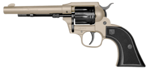 Diamondback DB053CA261 Sidekick Convertible 22 LR/22 Mag 9 Shot  5.50″ Desert Sage Cerakote Steel Barrel  Black Cerakote Cylinder  Desert Sage Cerakote Zinc Alloy Frame  Black Checkered GFN Grip  Exposed Hammer  Hammer Safety