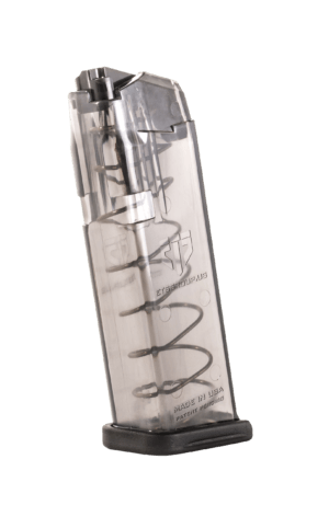 ETS Group OMGGLK19 Omega 15rd 9mm Compatible w Glock 19 Gen1-5 Translucent Smoke ETS Group OMGGLK19 Omega 15rd 9mm Compatible w Glock 19 Gen1-5 Translucent Smoke