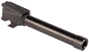 SilencerCo AC2486 Threaded Barrel  4.50″ 9mm Luger  Black Nitride Stainless Steel  Fits Sig P320 Compact