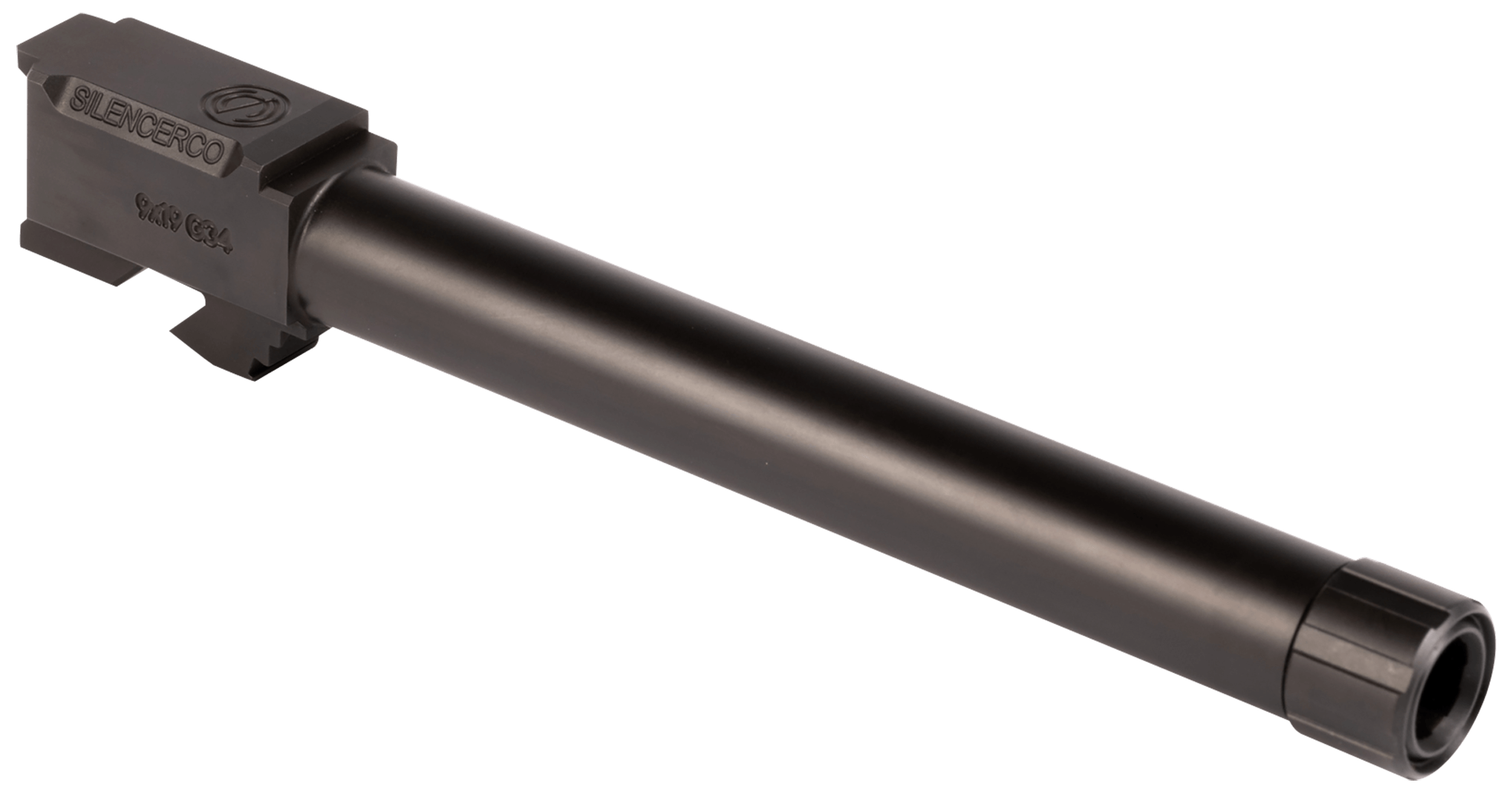 SilencerCo AC860 Threaded Barrel 5.80″ 9mm Luger Black Nitride Stainless Steel Fits Glock 34 Gen 1-4 SilencerCo AC860 Threaded Barrel 5.80″ 9mm Luger Black Nitride Stainless Steel Fits Glock 34 Gen 1-4