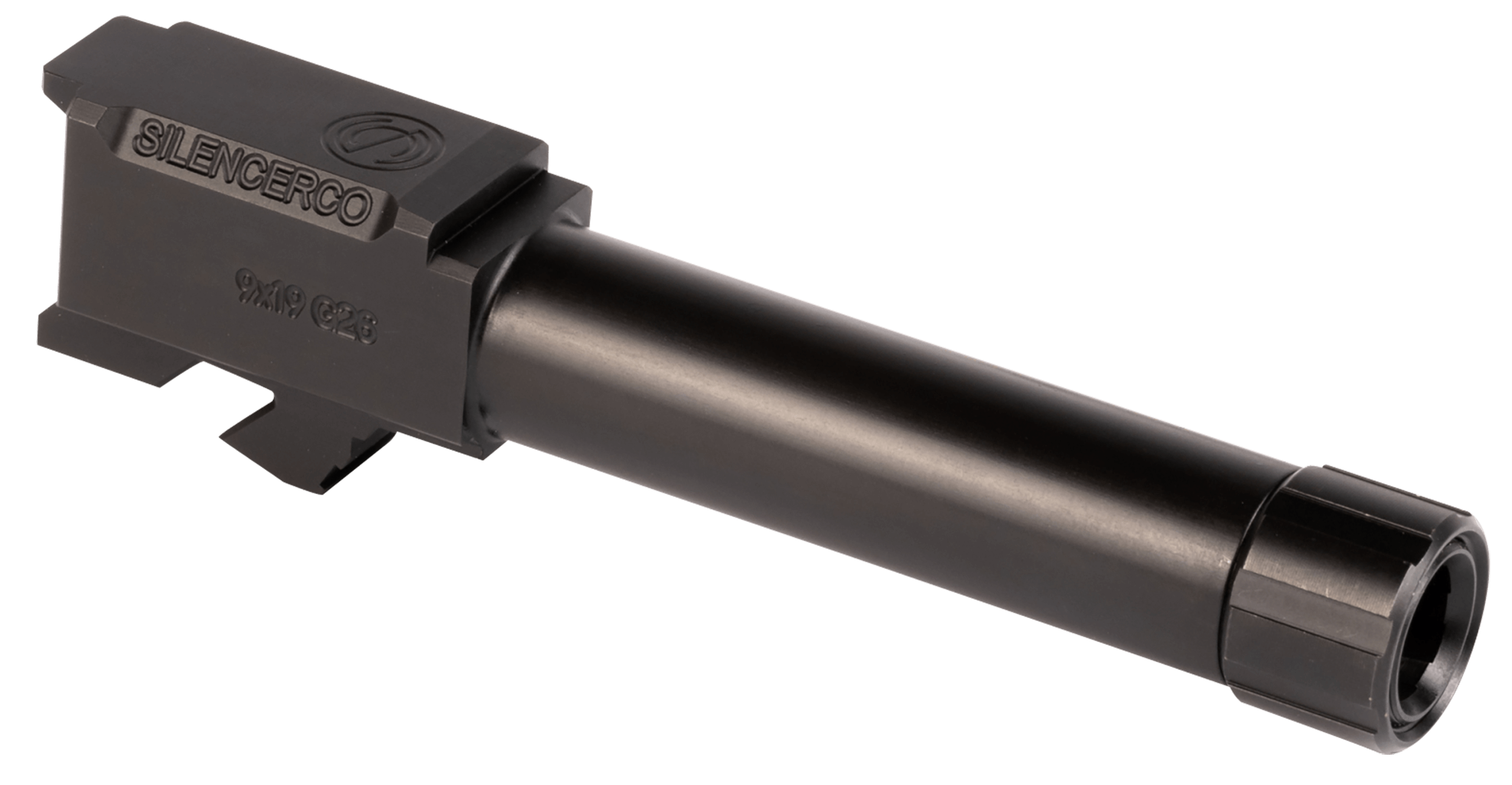 SilencerCo AC1329 Threaded Barrel 3.70″ 9mm Luger Black Nitride Stainless Steel Fits Glock 26 Gen 1-5 SilencerCo AC1329 Threaded Barrel 3.70″ 9mm Luger Black Nitride Stainless Steel Fits Glock 26 Gen 1-5