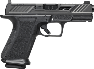 Shadow Systems SS1012 MR920 Elite Compact 9mm Luger 15+1 4 Black Nitride Match Grade/Spiral Fluted Barrel Black Nitride Optic Cut/Serrated/Window Cut Stainless Steel Slide Black Polymer Frame w/Beavertail & Picatinny Rail"
