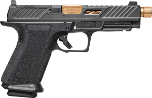 Shadow Systems SS1025 MR920L Elite Compact 9mm Luger 15+1 4 Bronze TICN Match Grade/Spiral Fluted/Threaded Barrel Black Nitride Long/Optic Cut/Serrated/Window Cut Stainless Steel Slide Black Polymer Frame w/Beavertail & Picatinny Rail"