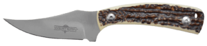 Camillus 19161 Western Crosstrail 3.25″ Fixed Plain Silver 420 Steel Titanium Bonded Blade Stag/Antler Delrin Handle Includes Belt Loop/Sheath Camillus 19161 Western Crosstrail 3.25″ Fixed Plain Silver 420 Steel Titanium Bonded Blade Stag/Antler Delrin Handle Includes Belt Loop/Sheath