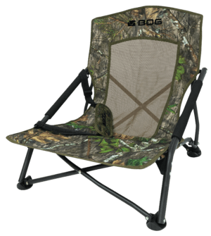 Bog-Pod 1134444 Snood Low-Profile Chair 4 Legs Mossy Oak Camo Steel Frame Carry Strap Bog-Pod 1134444 Snood Low-Profile Chair 4 Legs Mossy Oak Camo Steel Frame Carry Strap