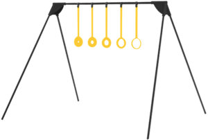 Caldwell 4002309 Ring Challenge Rimfire KYL Black/Yellow AR500 Steel Standing Includes 5 Rings Caldwell 4002309 Ring Challenge Rimfire KYL Black/Yellow AR500 Steel Standing Includes 5 Rings