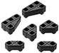 Magpul MAG1366BLK DAKA Block Kit Angled  Includes 45 Degree Blocks (2)  45/90 Degree Blocks (2) & 30/60 Degree Blocks (2)  Black Polypropylene  Fits Magpul DAKA Cases/Organizer Systems