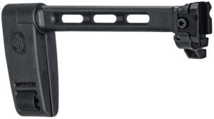 Sig Sauer 8901672 Pivoting Contour Brace  Black  Fixed/Folding with Locking Hinge  Mounts to 1913 Pic. Interface  Designed for Sig MCX/MPX