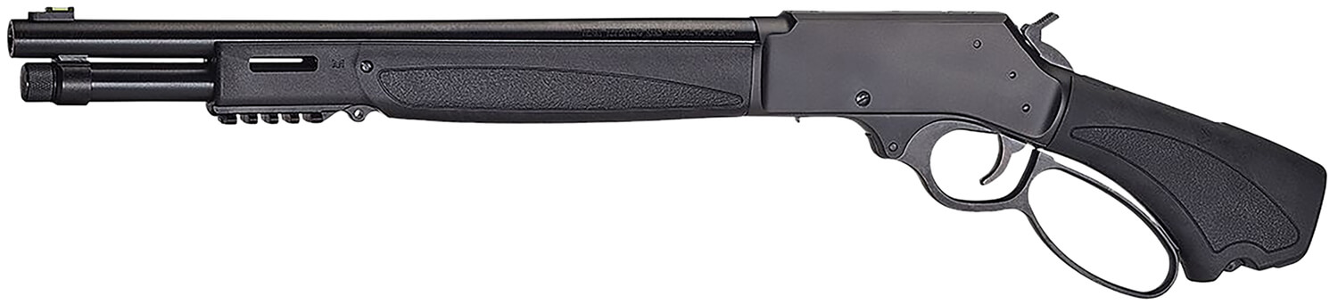 Henry H018XAH410 Axe 5+1 15.14″ 410 Bore Blued Steel Barrel Blued Drilled & Tapped Steel Receiver Black Fixed Synthetic Stock Henry H018XAH410 Axe 5+1 15.14″ 410 Bore Blued Steel Barrel Blued Drilled & Tapped Steel Receiver Black Fixed Synthetic Stock