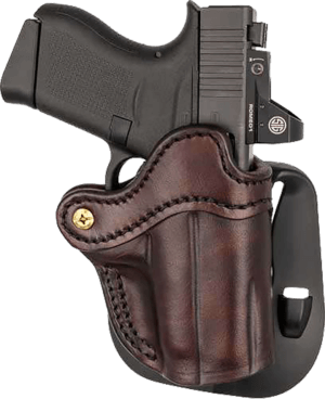 1791 Gunleather ORPDHCSBRR Optics Ready Paddle Holster C OWB Signature Brown Leather Fits 2.50-3″ Barrel Right Hand 1791 Gunleather ORPDHCSBRR Optics Ready Paddle Holster C OWB Signature Brown Leather Fits 2.50-3″ Barrel Right Hand
