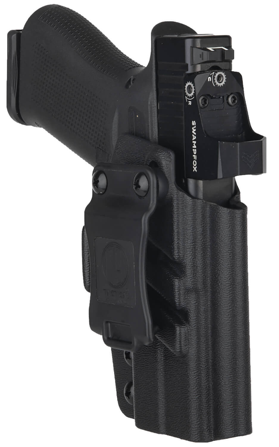 1791 Gunleather TACIWBG43XMOSBLKR Tactical IWB Black Kydex Compatible w/ Glock 43X MOS Belt Clip Right Hand - Image 3