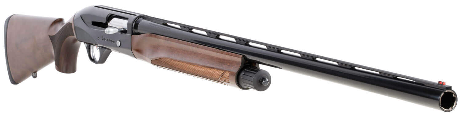 Retay USA GORPLBLK28 Gordion Upland Inertia Plus 12 Gauge 4+1 (2.75") 3" 28" Deep Bore Drilled Barrel Polished Black Anodized Finish Oiled Walnut Stock w/Integrated Sling Swivel Mount TruGlo Red Fiber Optic Front Sight - Image 3