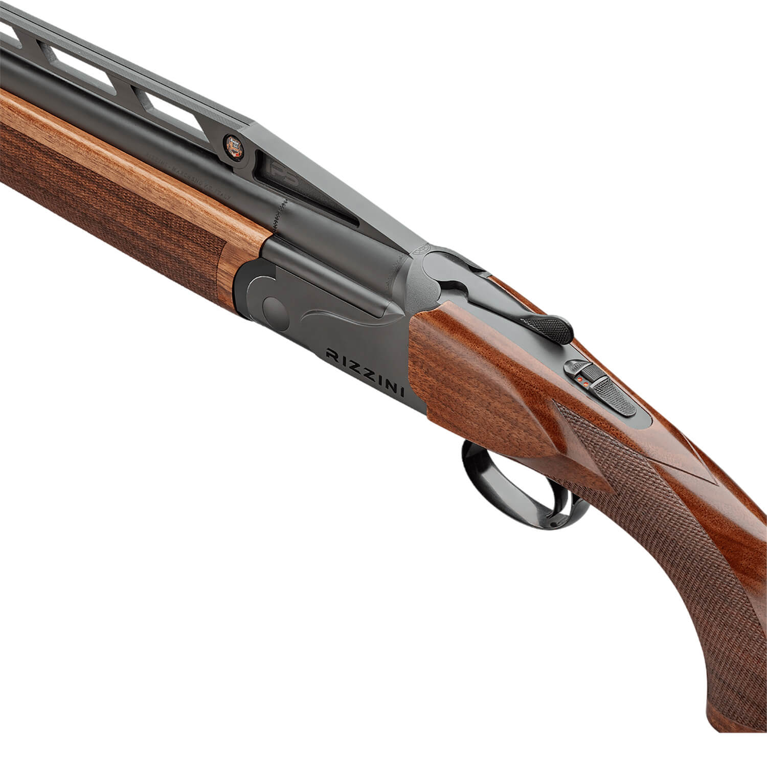 Rizzini USA 26011230IPS BR110 Sporter IPS Full Size 12 Gauge Break Open 2rd 30" Matte Gray Cerakote Vent Rib Adjustable Barrel Matte Gray Cerakote Steel Receiver Adj Comb Grade II Turkish Walnut Wood Stock Ambidextrous - Image 2