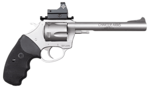 Charter Arms 73565 Mastiff Target Large Frame 357 Mag 5 Shot  6″ Stainless Steel Barrel  Cylinder & Frame  Sightmark Micro Optic  Picatinny Rail  Black Rubber Grip  Exposed Hammer
