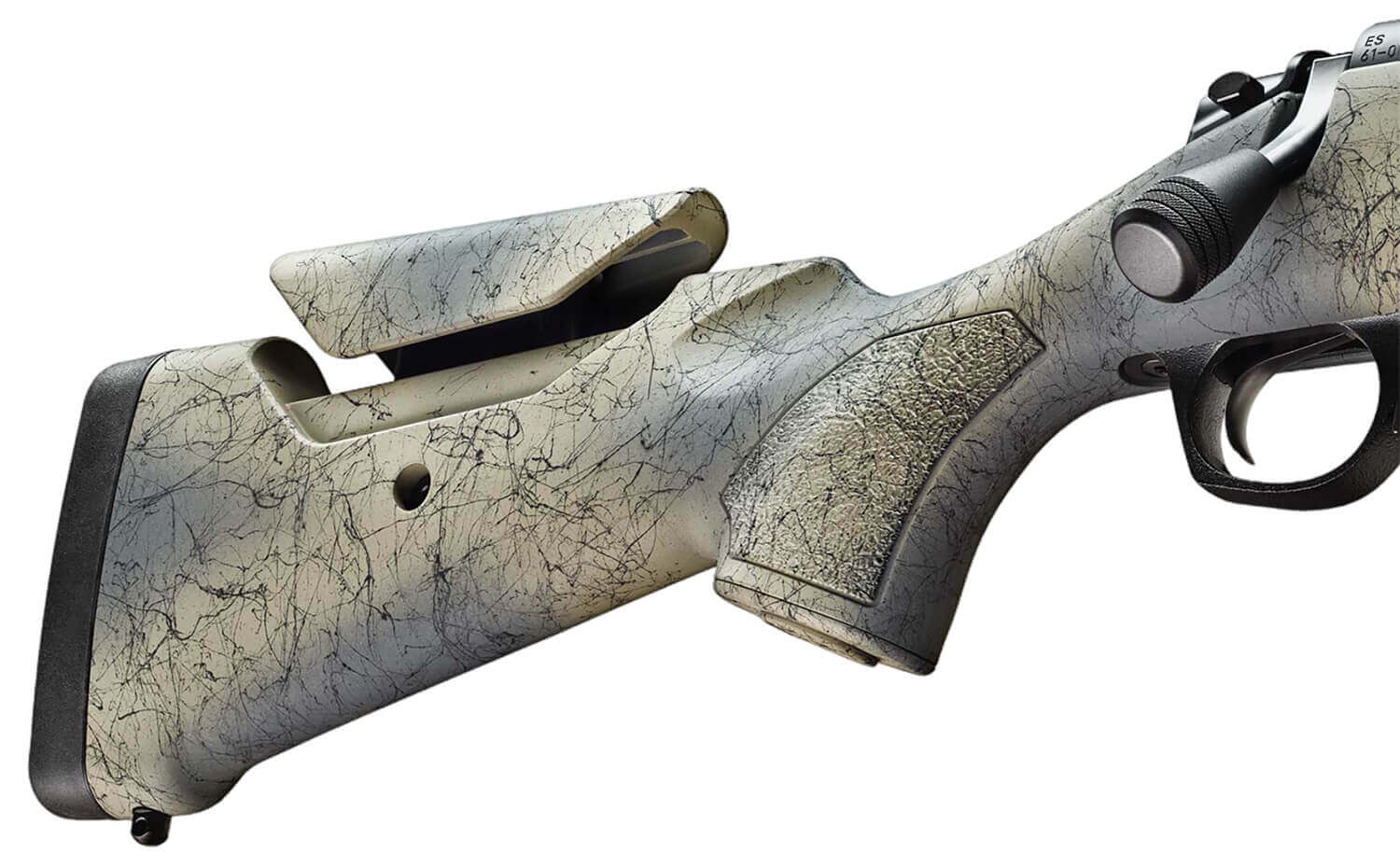 Bergara Rifles B14S801 B-14 Wilderness Sierra 308 Win 4+1 20" Sniper Gray Cerakote #5 Fluted Threaded Barrel Sniper Gray Cerakote Steel Receiver Wilderness Camo w/Black Webbing Fixed w/SoftTouch Synthetic Stock - Image 3