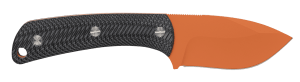 Browning 3220499B Back Country Small 2.75 Fixed Deep Belly Skinner Plain Blaze Orange Ceramic D2 Steel Blade Black G10 Handle"