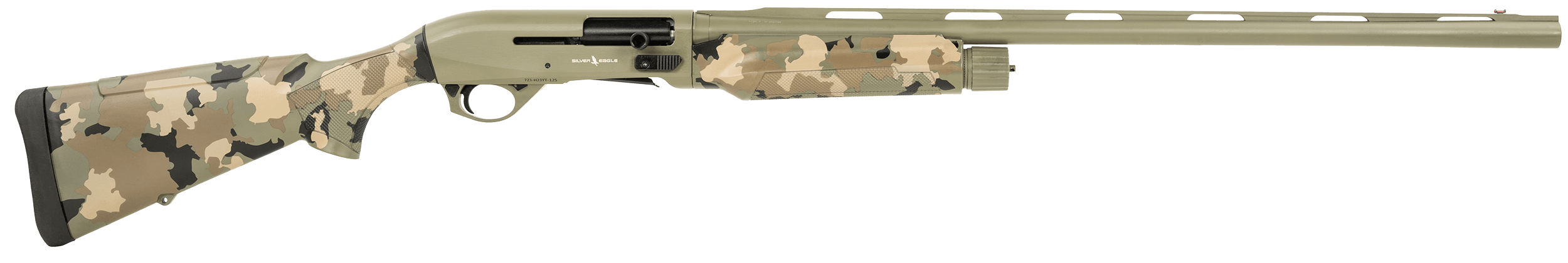 T R Imports A21228OS3 Alpha 2 12 Gauge 3" 4+1 28" Green Cerakote Chrome Lined Vent Rib Barrel & Steel Receiver Old School Camo Synthetic Fixed Stock