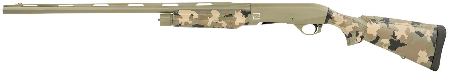 T R Imports A21228OS3 Alpha 2 12 Gauge 3" 4+1 28" Green Cerakote Chrome Lined Vent Rib Barrel & Steel Receiver Old School Camo Synthetic Fixed Stock - Image 2