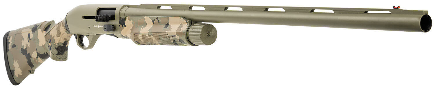 T R Imports A21228OS3 Alpha 2 12 Gauge 3" 4+1 28" Green Cerakote Chrome Lined Vent Rib Barrel & Steel Receiver Old School Camo Synthetic Fixed Stock - Image 3
