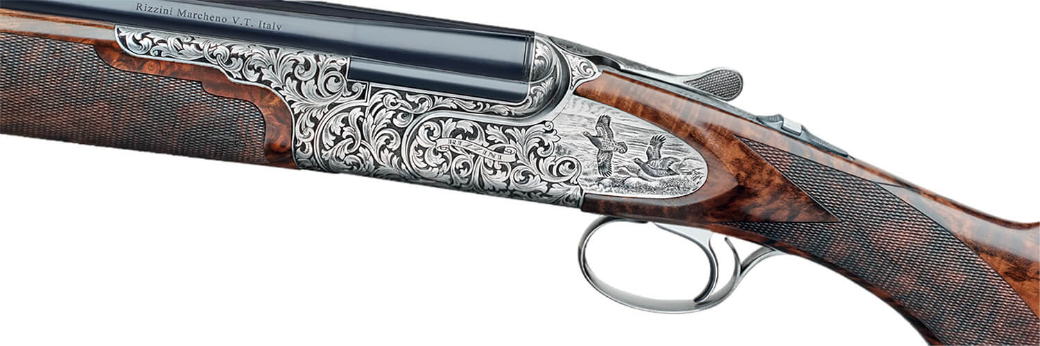 Rizzini USA 610241029 Grand Regal Extra Full Size 410 Gauge Break Open 2.75" 2rd 29" Black Over/Under Chrome Lined Barrel Coin Anodized Silver Engraved Game Scene Steel Receiver Fixed Pistol Grip Grade IV Turkish Walnut Stock - Image 3