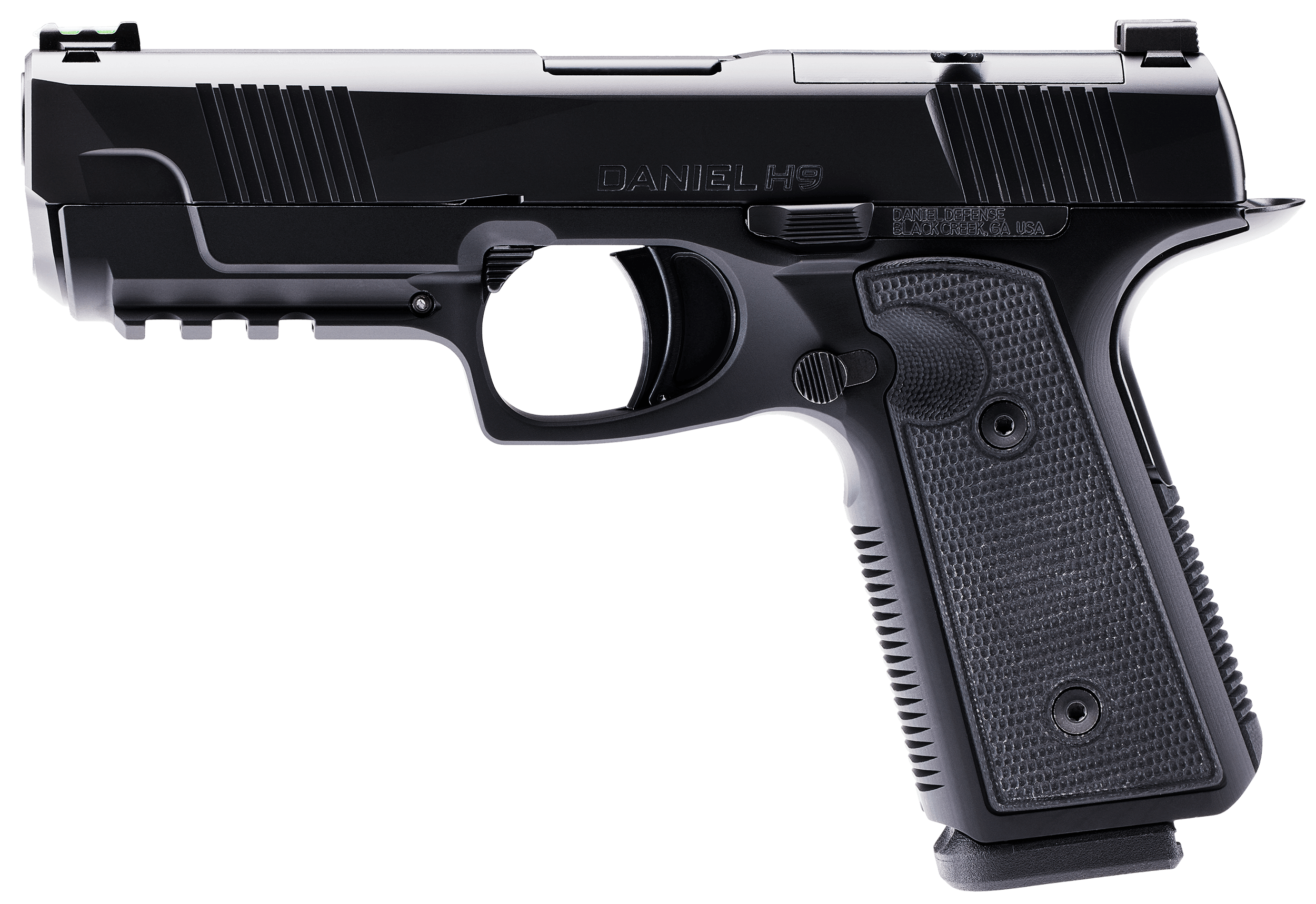 Daniel Defense 5017910084006 DDH9 Compact 9mm Luger 15+1 4.28" Black Steel Barrel Black DLC Optic Ready/Serrated Steel Slide Black Anodized Aluminum Frame w/Beavertail & Picatinny Rail Ambidextrous
