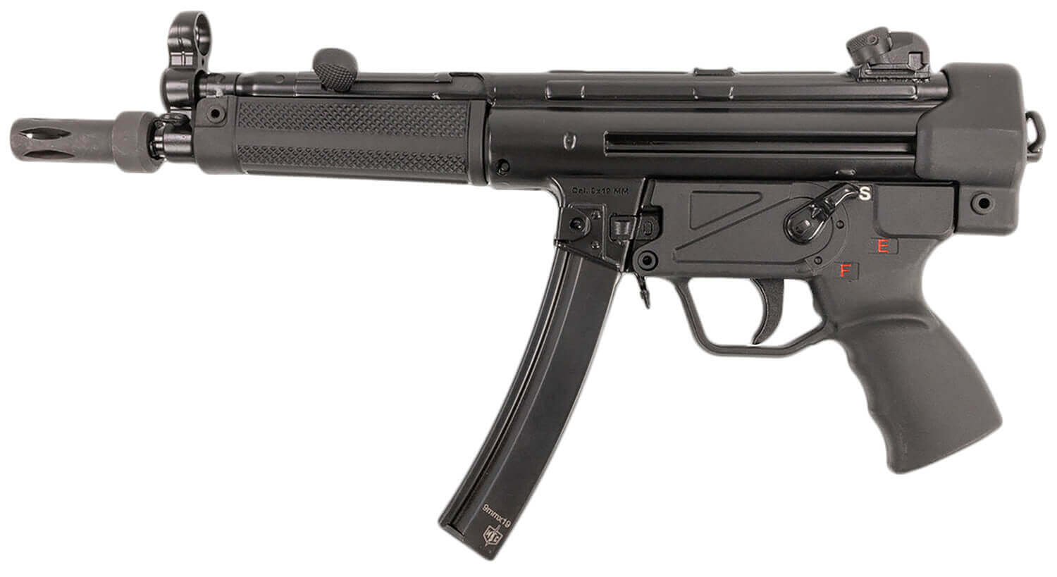 MAC 12750004 MAC 5 9mm Luger 30+1 8.90" Black Steel Threaded Barrel Black Phosphate Receiver Black Pistol Grip - Image 2