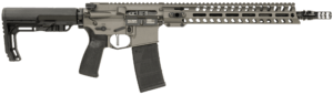 Patriot Ordnance Factory 02046 Minuteman  5.56x45mm 30+1 13.75″ Black Steel Threaded Barrel  Tungsten Cerakote Receiver  13″ Renegade Rail Handguard