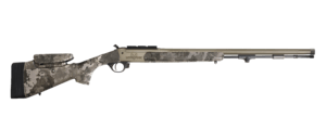 Traditions CR846604534B NitroFire Pro 50 Cal 209 Primer Tungsten Cerakote 26″ Fluted/Threaded w/VAPR twist Barrel  Drilled & Tapped Receiver  Veil Alpine Adj Cheek Piece & LOP Synthetic Stock