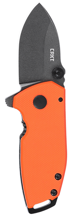 CRKT 2486 SQUID Compact 1.75″ Folding Drop Point Plain Stonewashed D2 Steel Blade Blaze Orange G10/SS Handle CRKT 2486 SQUID Compact 1.75″ Folding Drop Point Plain Stonewashed D2 Steel Blade Blaze Orange G10/SS Handle