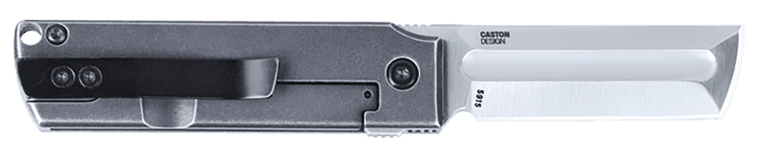 CRKT 5915 MinimalX EDC 2.19″ Folding Modified Tanto Plain Satin 12C27 Sandvik Blade Stonewashed Stainless Steel Handle CRKT 5915 MinimalX EDC 2.19″ Folding Modified Tanto Plain Satin 12C27 Sandvik Blade Stonewashed Stainless Steel Handle