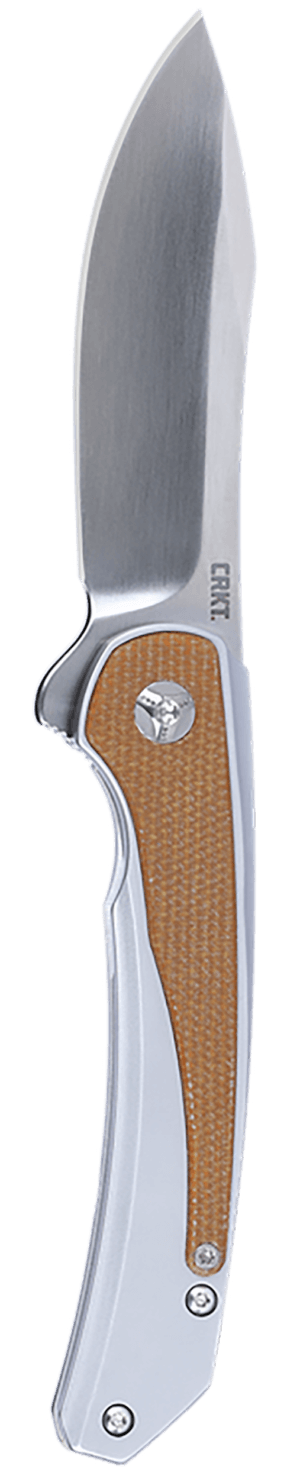 CRKT 6070 Padawan 3.01″ Folding Wharncliffe Plain Brushed Satin 14C28N Steel Blade SS w/G10 Coyote Tan Overlays Handle CRKT 6070 Padawan 3.01″ Folding Wharncliffe Plain Brushed Satin 14C28N Steel Blade SS w/G10 Coyote Tan Overlays Handle