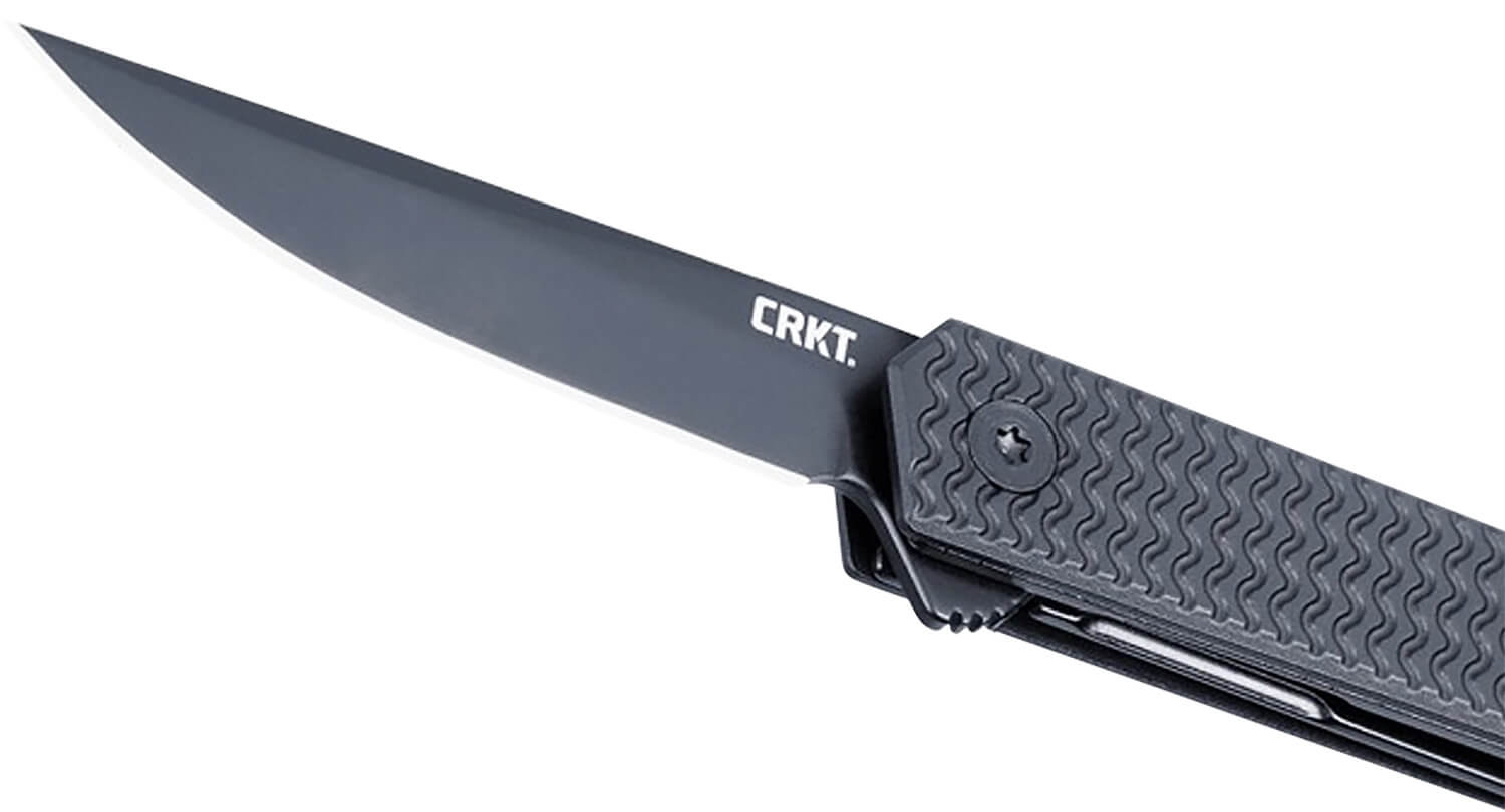 CRKT 7081D2K CEO Microflipper 2.36″ Folding Drop Point Plain Black TiNi D2 Steel Blade Black Textured Aluminum Handle CRKT 7081D2K CEO Microflipper 2.36″ Folding Drop Point Plain Black TiNi D2 Steel Blade Black Textured Aluminum Handle