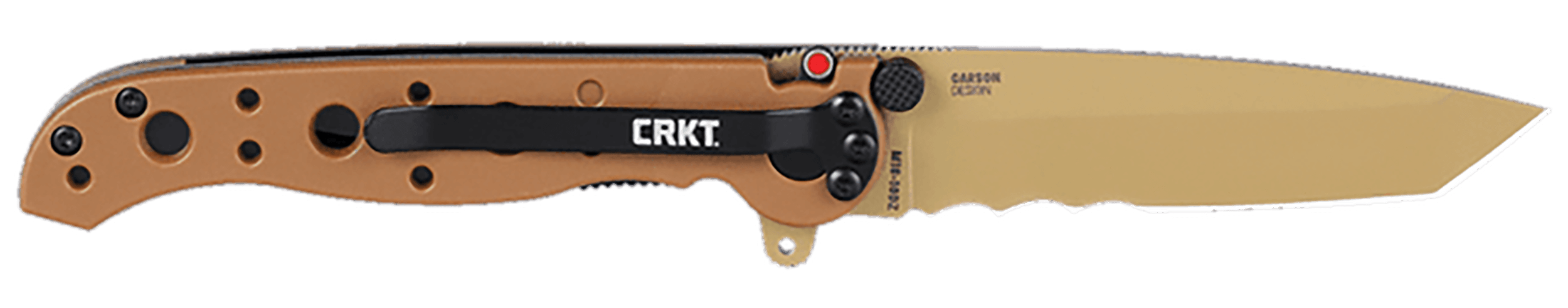 CRKT M16-10DZ M16-10DZ EDC 3.03" Folding Part Serrated Desert Tan D2 Steel Blade Desert Tan GRN Handle