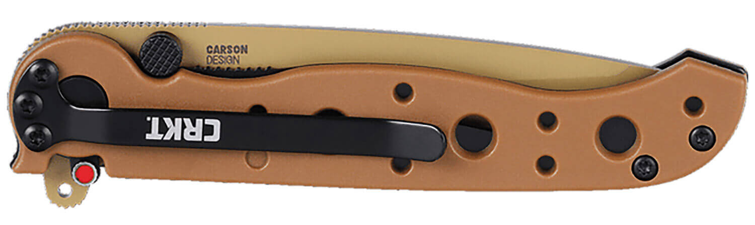 CRKT M16-10DZ M16-10DZ EDC 3.03" Folding Part Serrated Desert Tan D2 Steel Blade Desert Tan GRN Handle - Image 2