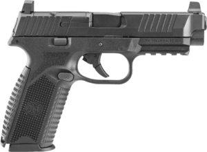 FN 66100718 509 MRD Full Size Frame 9mm Luger 10+1 4.50″ Black Stainless Steel Barrel Black PVD Optic Cut/Serrated Stainless Steel Slide Black Polymer Frame w/Picatinny Rail Black Polymer Grip Ambidextrous FN 66100718 509 MRD Full Size Frame 9mm Luger 10+1 4.50″ Black Stainless Steel Barrel Black PVD Optic Cut/Serrated Stainless Steel Slide Black Polymer Frame w/Picatinny Rail Black Polymer Grip Ambidextrous