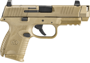 FN 66101795 509C  Compact Frame 9mm Luger 10+1 Black Flat Dark Earth PVD Flat Dark Earth
