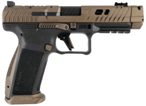 Canik HG7854N TTI Combat Full Size Frame 9mm Luger 18+1 4.60ā³ Black Nitride Fluted/Ported Barrel Burnt Bronze Cerakote Optic Cut/Serrated Steel Slide Black Polymer Frame w/Picatinny Rail Canik HG7854N TTI Combat Full Size Frame 9mm Luger 18+1 4.60ā³ Black Nitride Fluted/Ported Barrel Burnt Bronze Cerakote Optic Cut/Serrated Steel Slide Black Polymer Frame w/Picatinny Rail