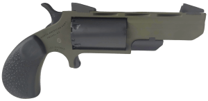North American Arms TGHMB Green Huntsman 22 LR 5rd 2" OD Green Cerakote Heavy Vent Rib Barrel OD Green Cerakote Steel Frame Matte Black Cylinder Black Cobblestone Rubber Grip Exposed Hammer