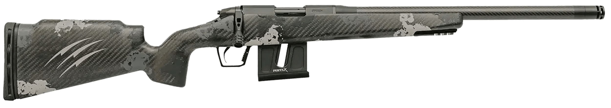 Fierce Firearms FRR17HMR18BP Carbon Razor 17 HMR 10+1 18" Black Cerakote C3 Carbon Fiber Threaded Barrel Black Cerakote Drilled & Tapped Steel Receiver LR Raised Negative Comb Phantom Camo Carbon Fiber Stock