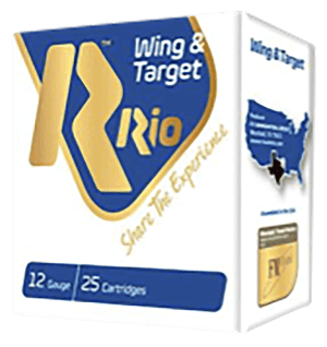 Rio Ammunition WT2875 Wing & Target 12Gauge 2.75" 1oz 7.5Shot 25 Per Box/10 Case