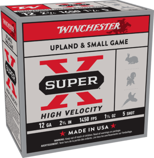 Winchester Ammo X12HV5 Super X High Velocity 12 Gauge 2.75″ 5 Shot 25rd Box