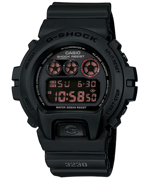 G-Shock DW6900MS1CR Casio 6900 Series Sports Black Compatible w/ Casio Watches App G-Shock DW6900MS1CR Casio 6900 Series Sports Black Compatible w/ Casio Watches App