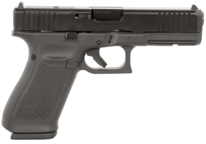 Glock UA205S203MOS G20 Gen5 MOS Standard 10mm Auto 15+1 4.61″ Black GMB Barrel  Black nDLC Serrated Slide  Black Polymer Frame w/Picatinny Rail  Black Textured Grip  Ambidextrous  USA Made